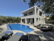 Almyrida Kreta, Almyrida: Moderne Villa mit herrlichem Meerblick und Bergblick zu verkaufen Haus kaufen